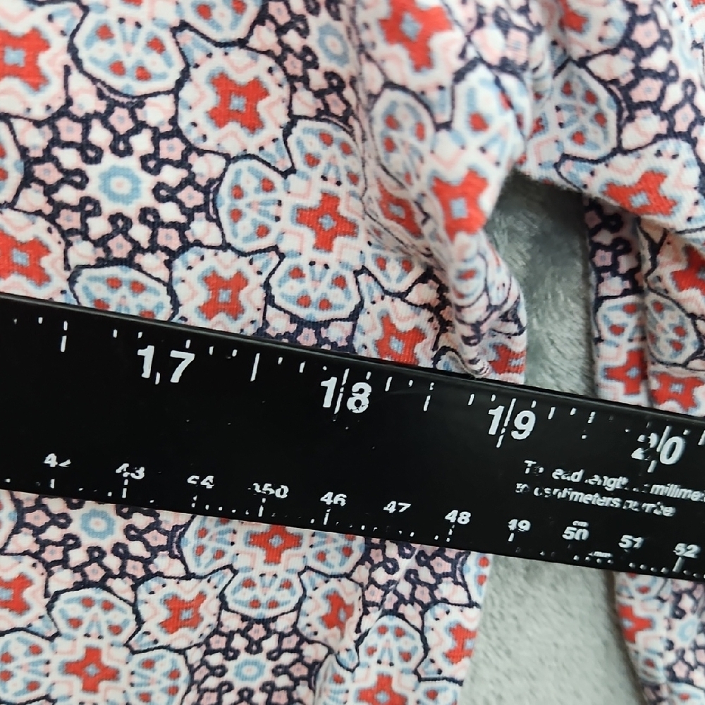 Coolibar Women's Med Long Sleeve Top - Blue White, and Red Sun Protection - Picture 5 of 10